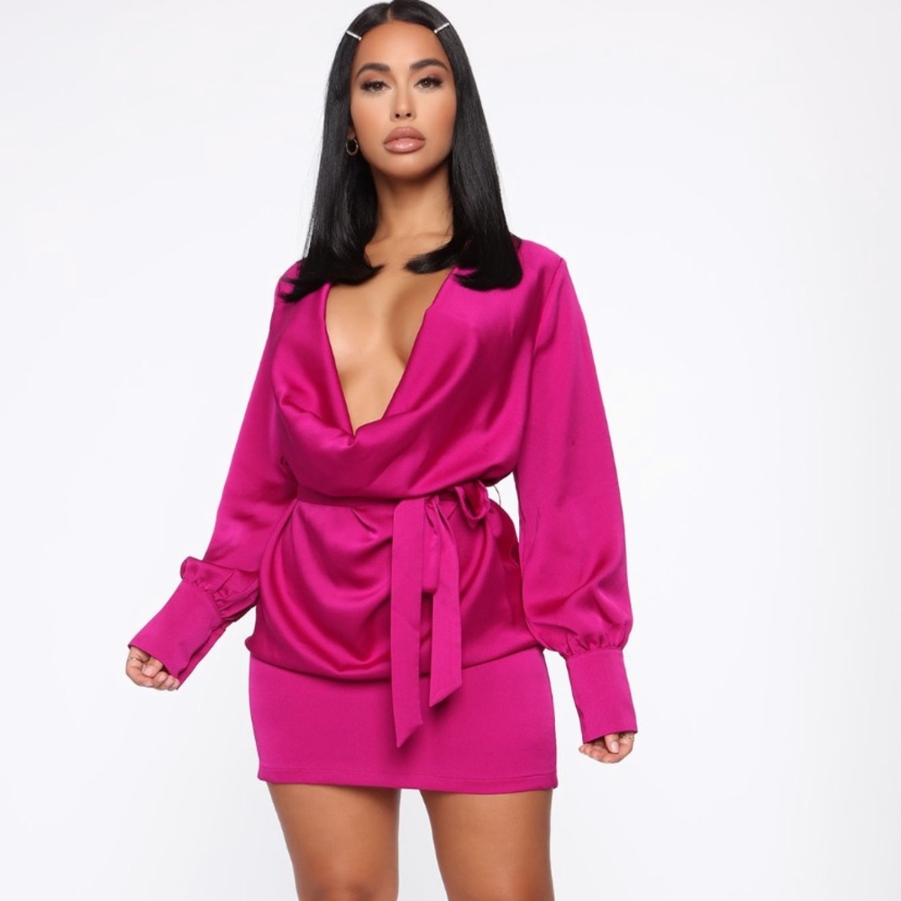 Magenta Mini Dress